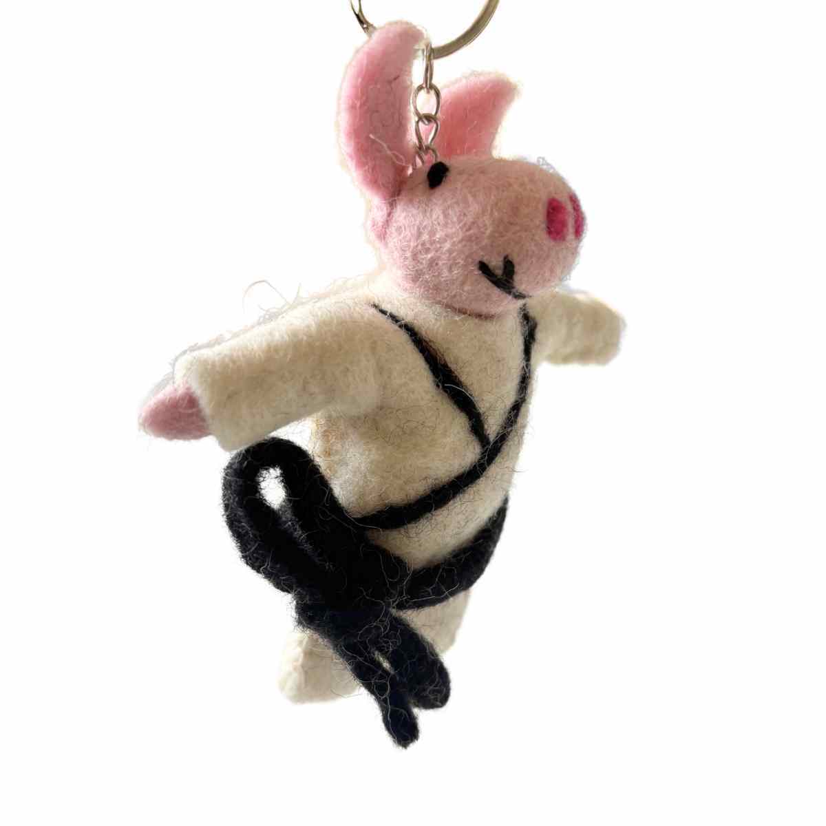 Pork Chop Key Ring