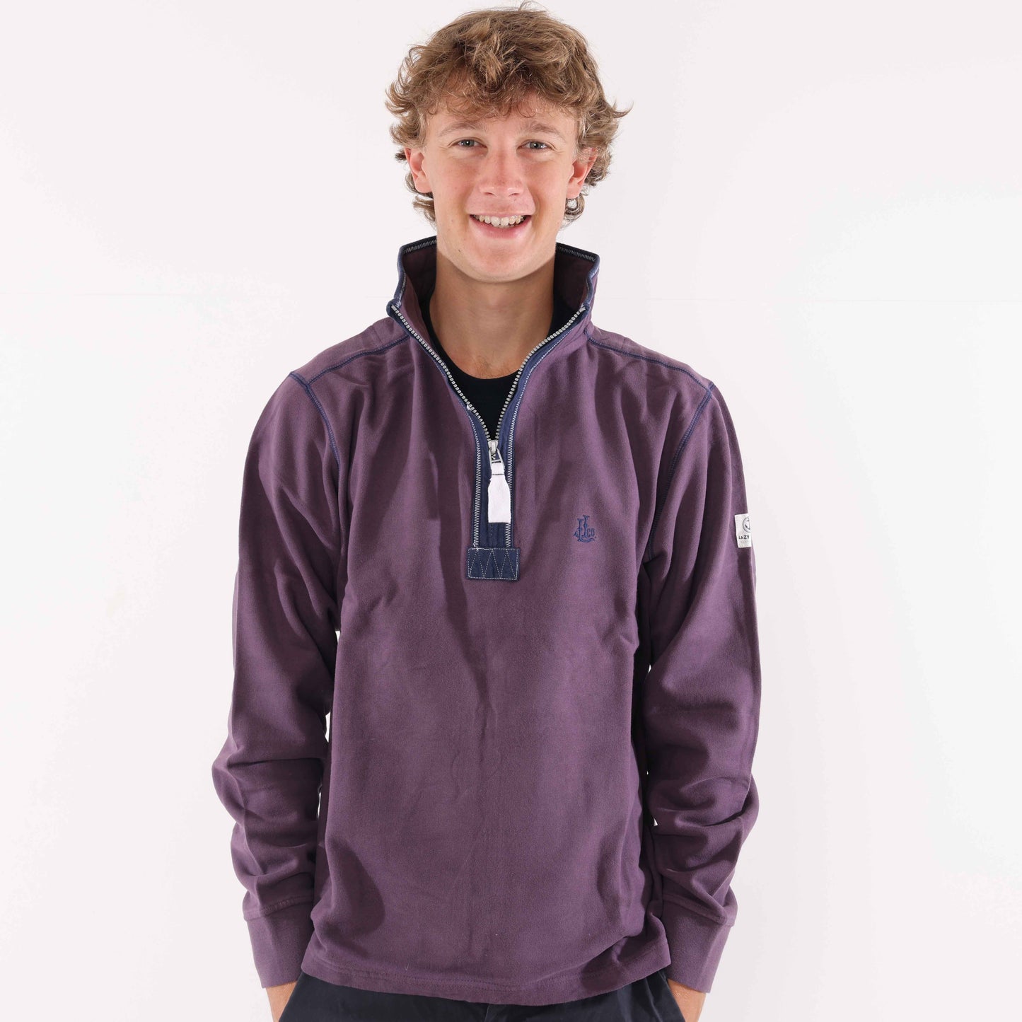 LJ40 - Men's Quarter Zip Sweatshirt - Grape