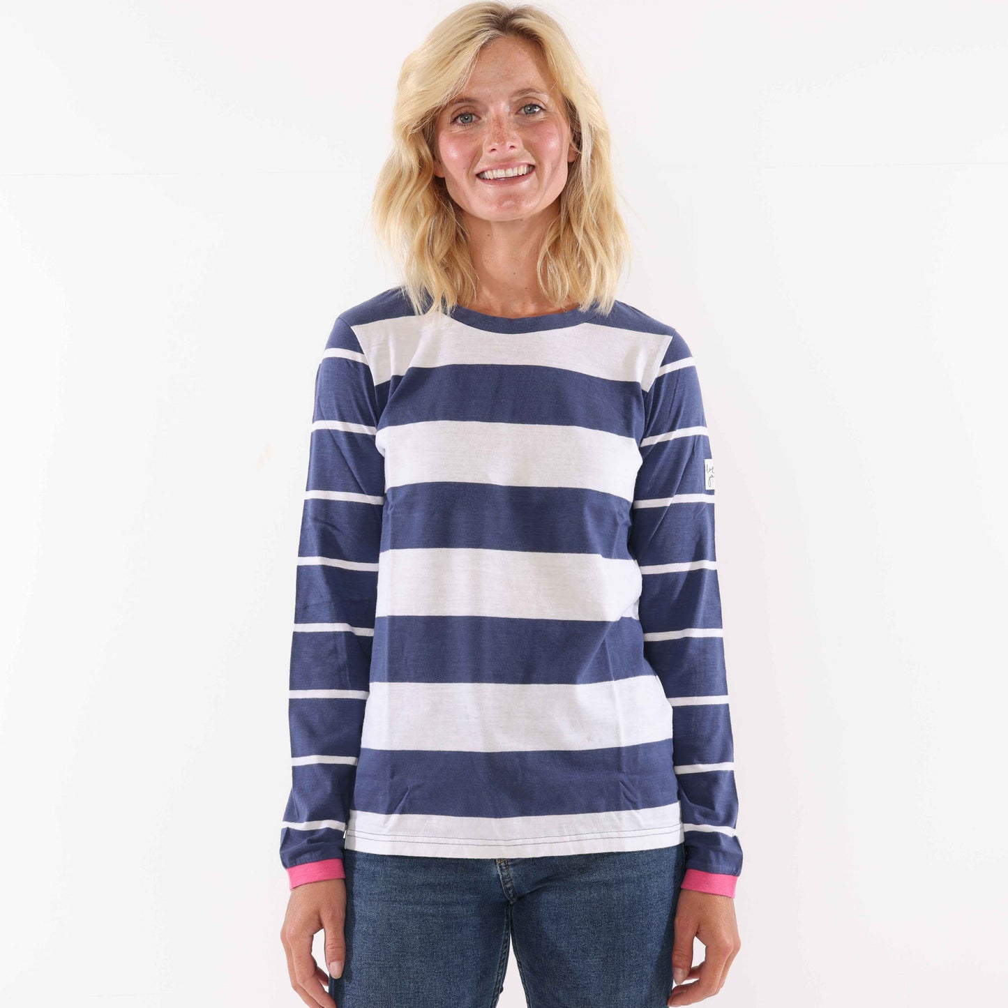 LJ161 - Striped Long Sleeve Top - Twilight
