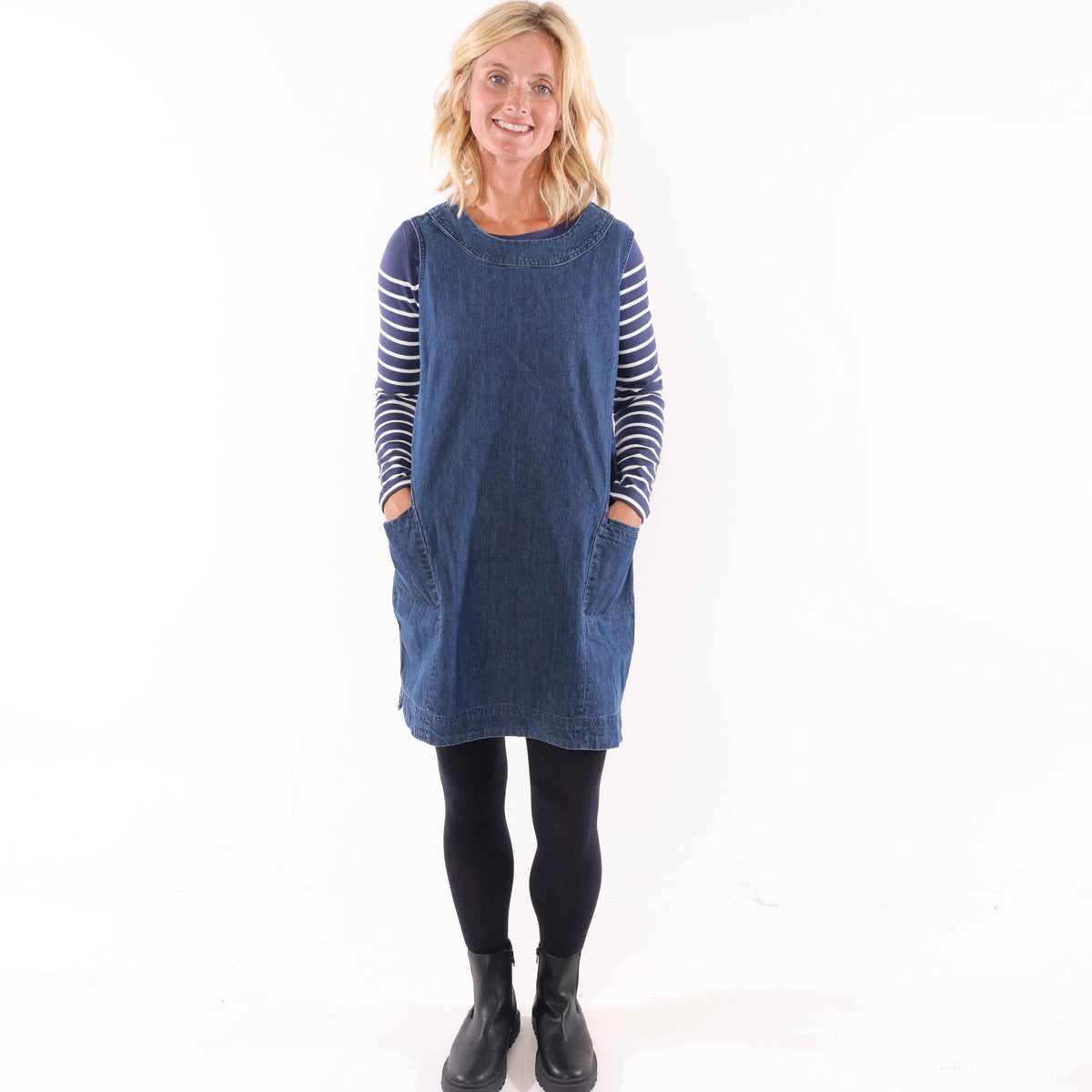 LJ519 - Ladies Denim Dress - Denim