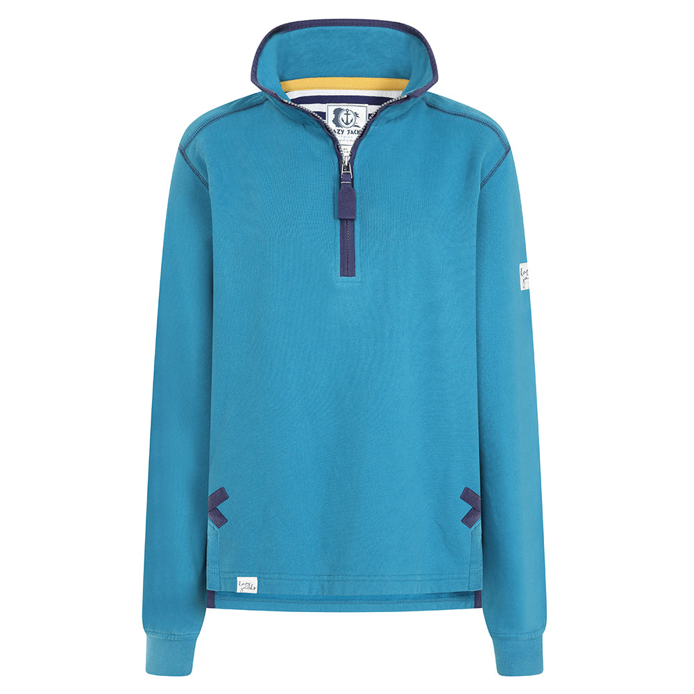 LJ3 - Ladies' 1/4 Zip Sweatshirt - Peacock