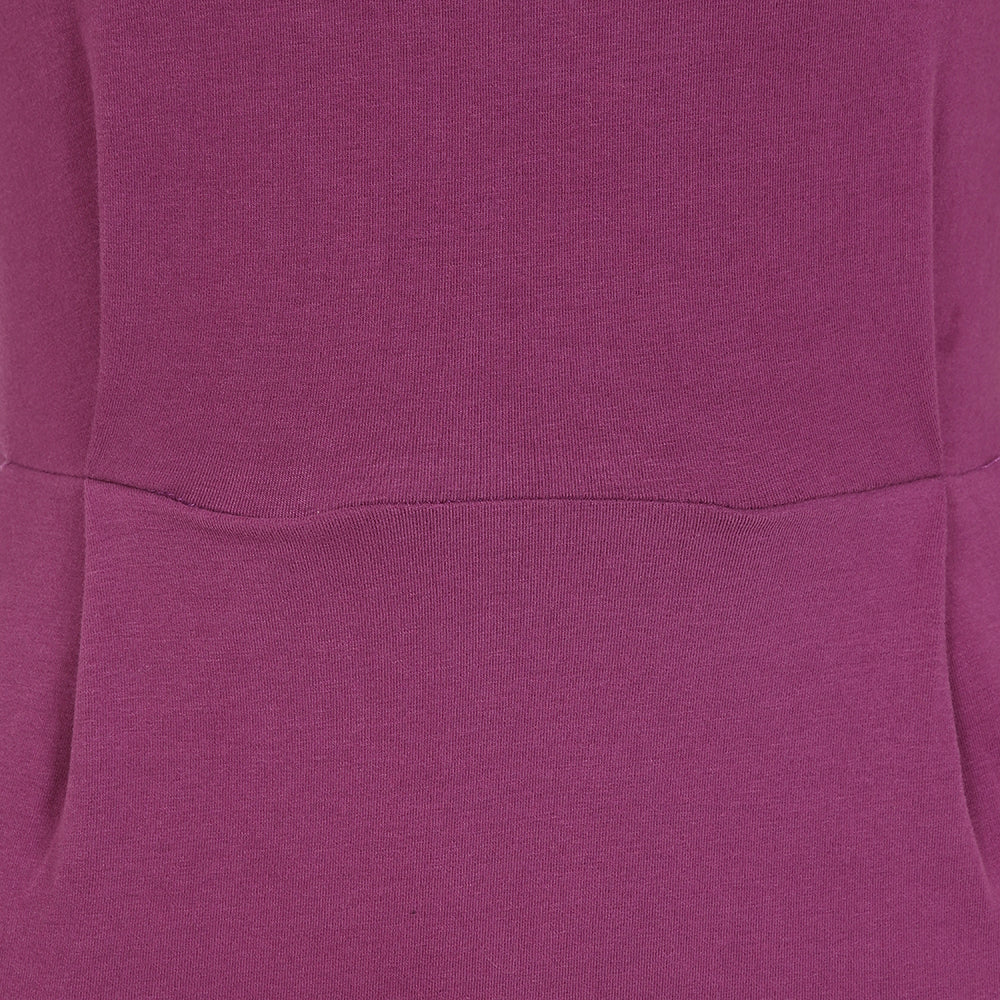 LJ517 - Ladies Dress With Pockets - Berry