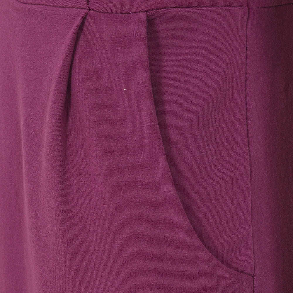 LJ517 - Ladies Dress With Pockets - Berry