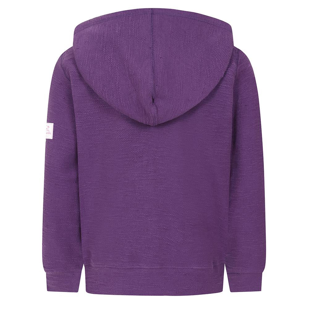 LJ102C - Girl's Textured Full Zip Sweatshirt - Loganberry