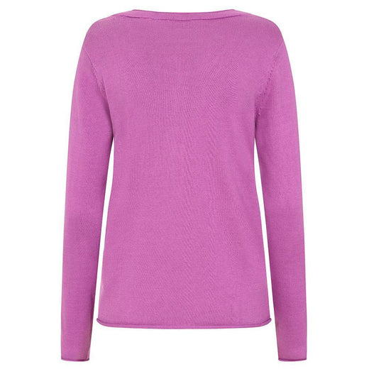 LJ125 - Knitted Cardigan - Striking Purple