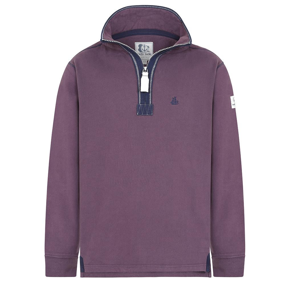 LJ40 - Men's Quarter Zip Sweatshirt - Grape