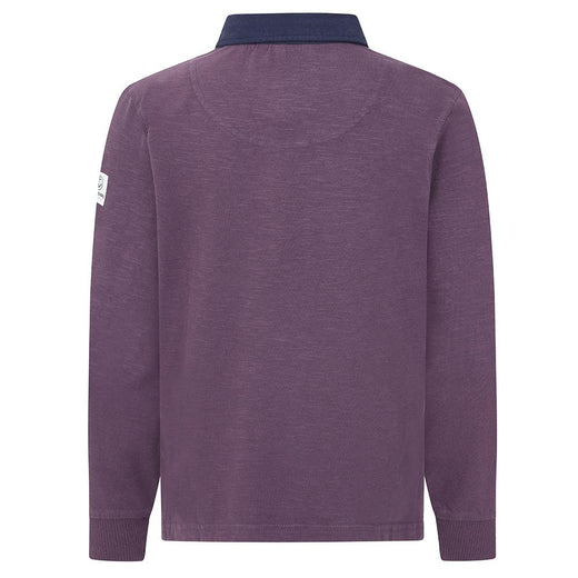 LJ76C - Boys Long Sleeve Rugby Shirt - Grape