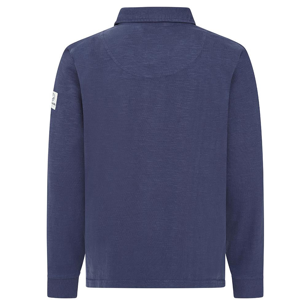 LJ76C - Boys Long Sleeve Rugby Shirt - Marine