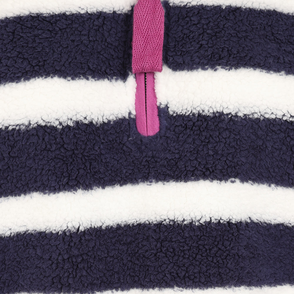 LJ86S - Striped 1/4 Zip Sweatshirt - Marine