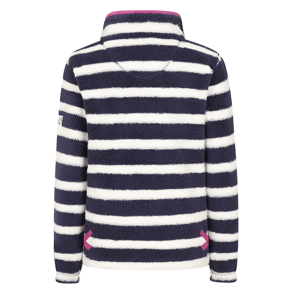 LJ86S - Striped 1/4 Zip Sweatshirt - Marine