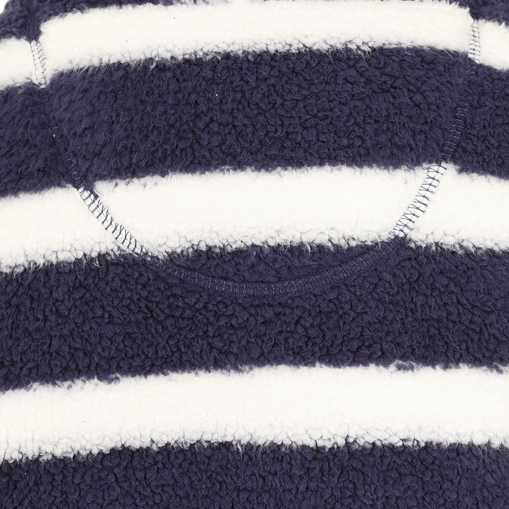 LJ86S - Striped 1/4 Zip Sweatshirt - Marine
