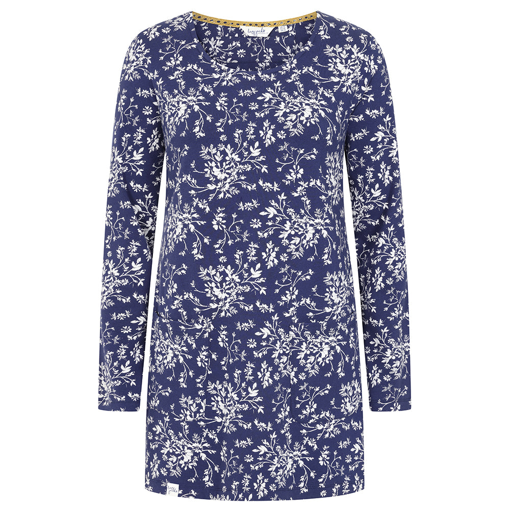 LJ108 - Printed Tunic - Autumn Flowers