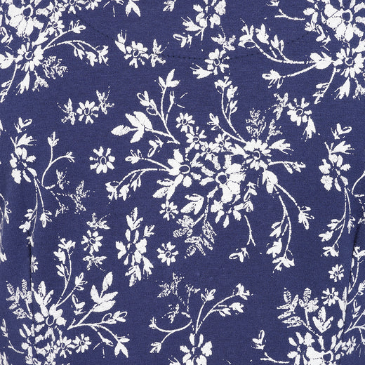 LJ108 - Printed Tunic - Autumn Flowers