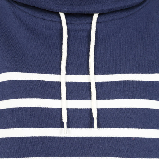 LJ20S - Striped Roll Neck Sweatshirt - Twilight