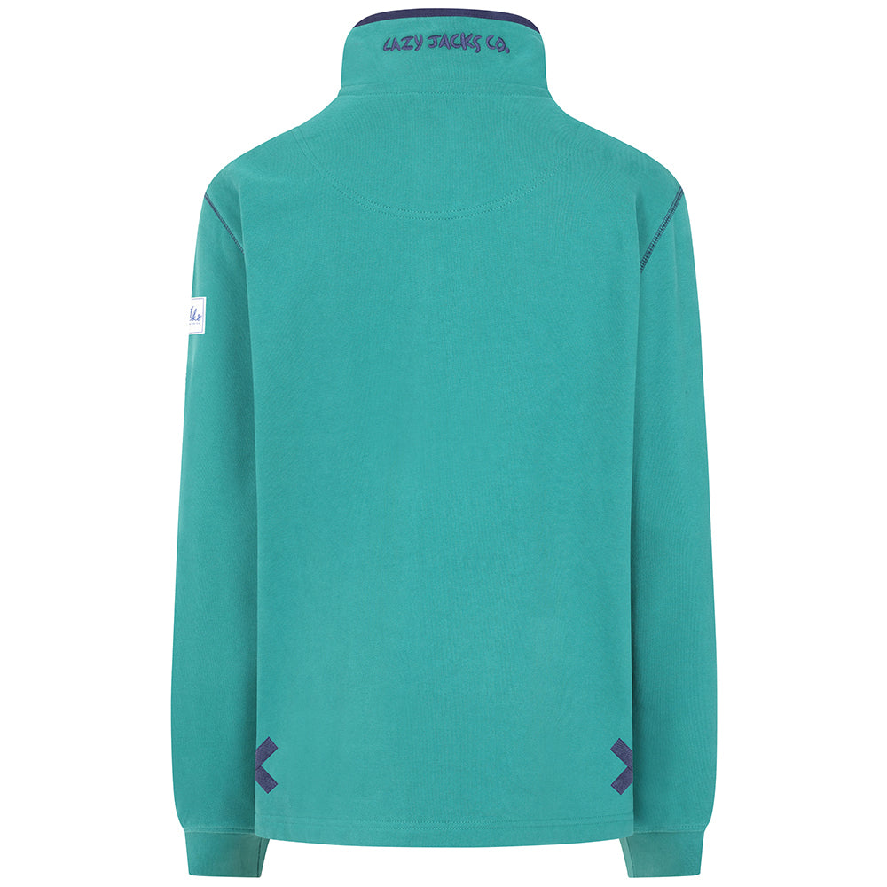 LJ3 - Ladies Quarter Zip Sweatshirt - Emerald