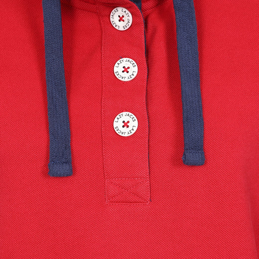 LJ301 - Ladies Pique Sweatshirt - Red