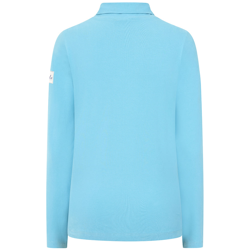 LJ320 - Lightweight Roll Neck Top - Petrol