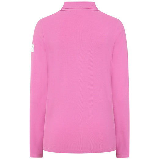 LJ320 - Lightweight Roll Neck Top - Raspberry