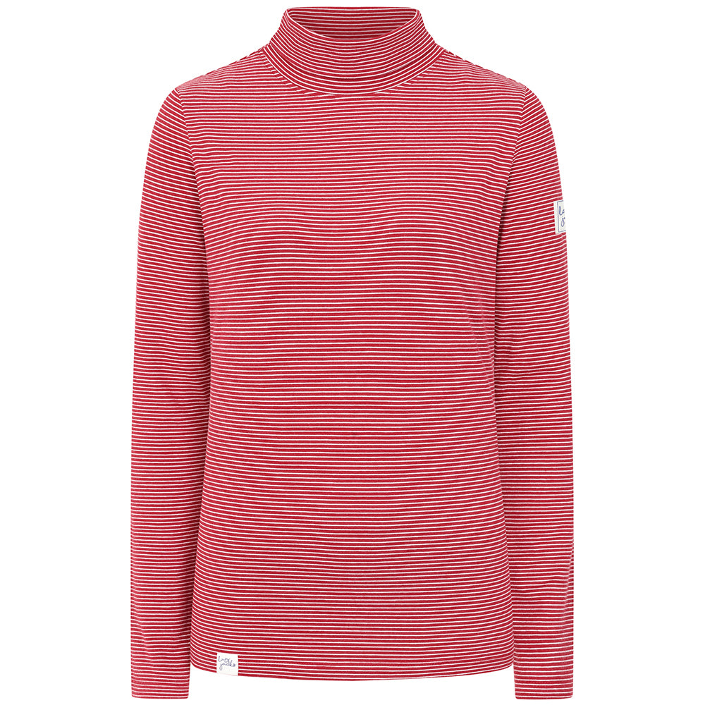 LJ320S - Lightweight Roll Neck Top - Red