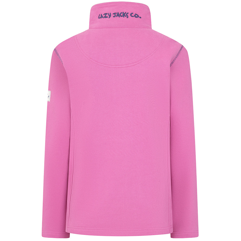 LJ33 - Ladies Full Zip Sweatshirt - Raspberry