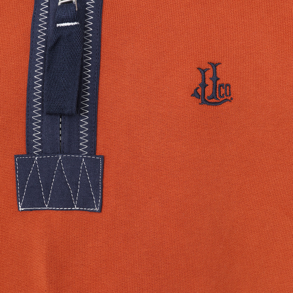 LJ40C - Boys 1/4 Zip Sweatshirt - Saffron