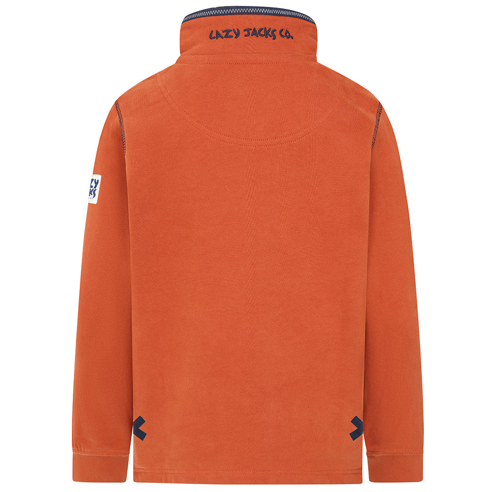 LJ40C - Boys 1/4 Zip Sweatshirt - Saffron