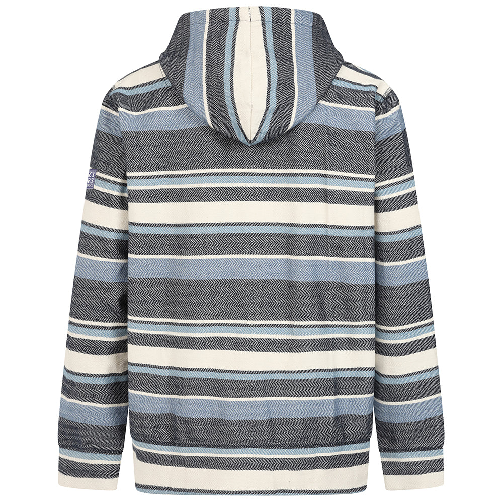 LJ43S - Men's Textured Full Zip Hoody - Marine