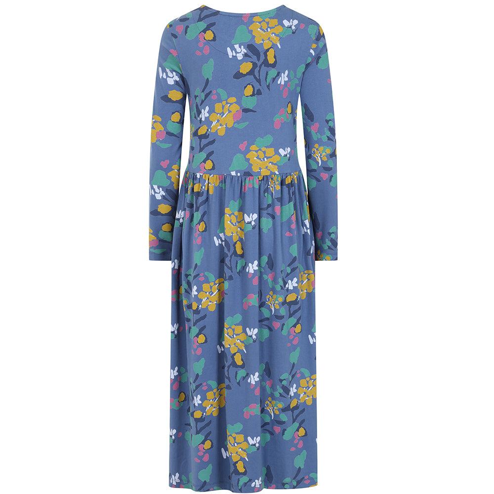 LJ535 - Printed Maxi Dress - Abstract Twilight