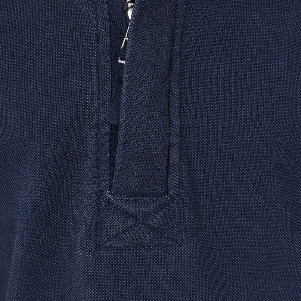 LJ700C - Boys 1/4 Zip Pique Sweatshirt - Marine