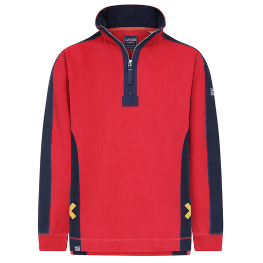 LJ705 - Pique Panel Sweatshirt - Red