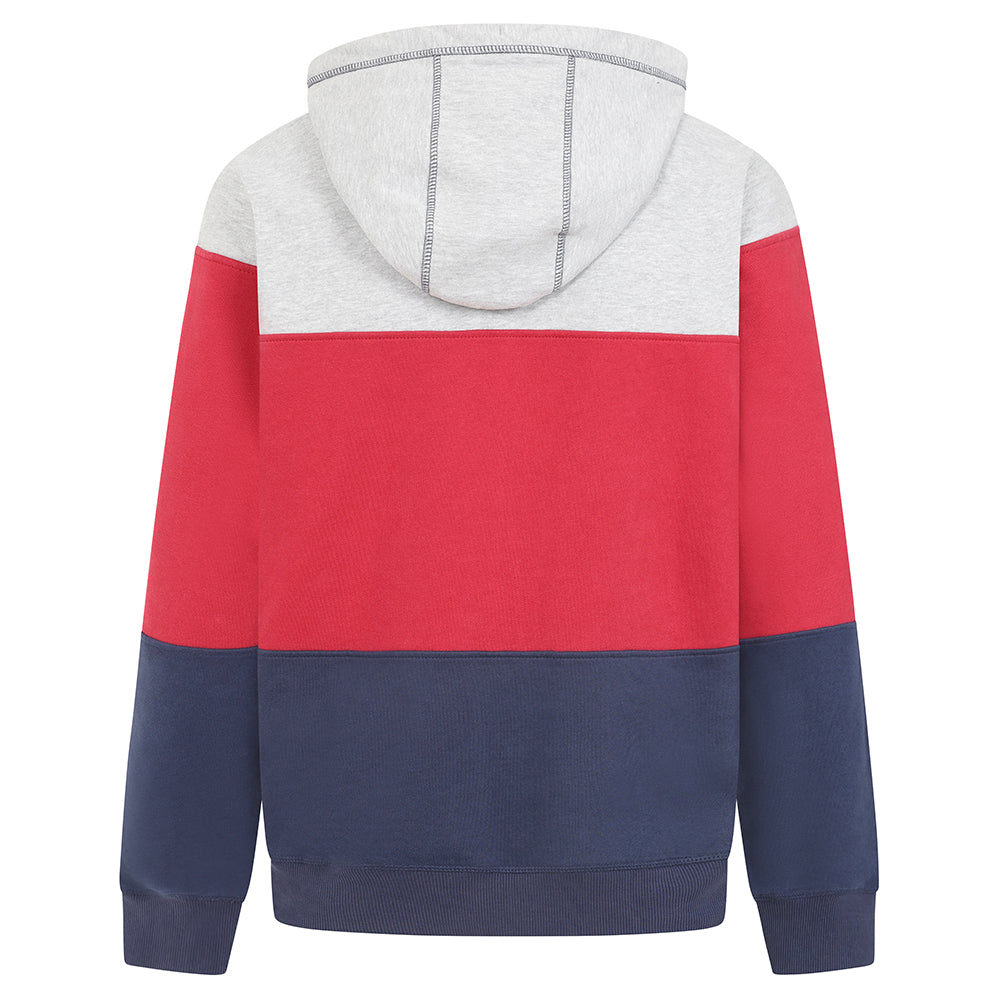 LJ721 - Men's Full Zip Panelled Hoody - Red
