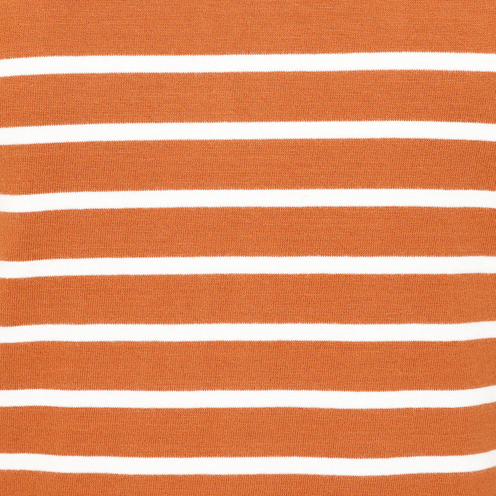 LJ97 - Long sleeve Striped Breton Top - Orange