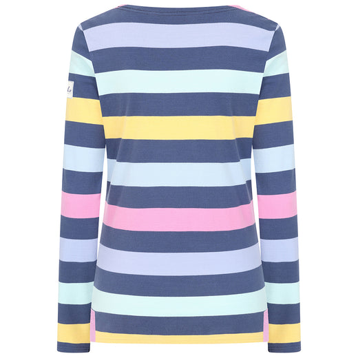 LJ97M - Long Sleeve Multi Stripe Breton - Winter watercolours