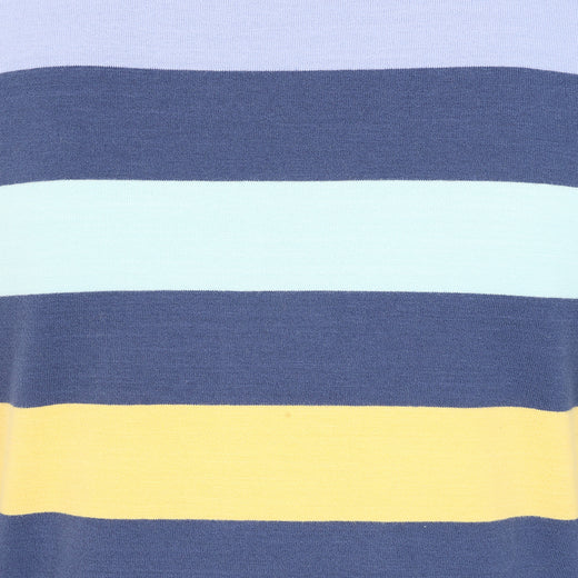 LJ97M - Long Sleeve Multi Stripe Breton - Winter watercolours
