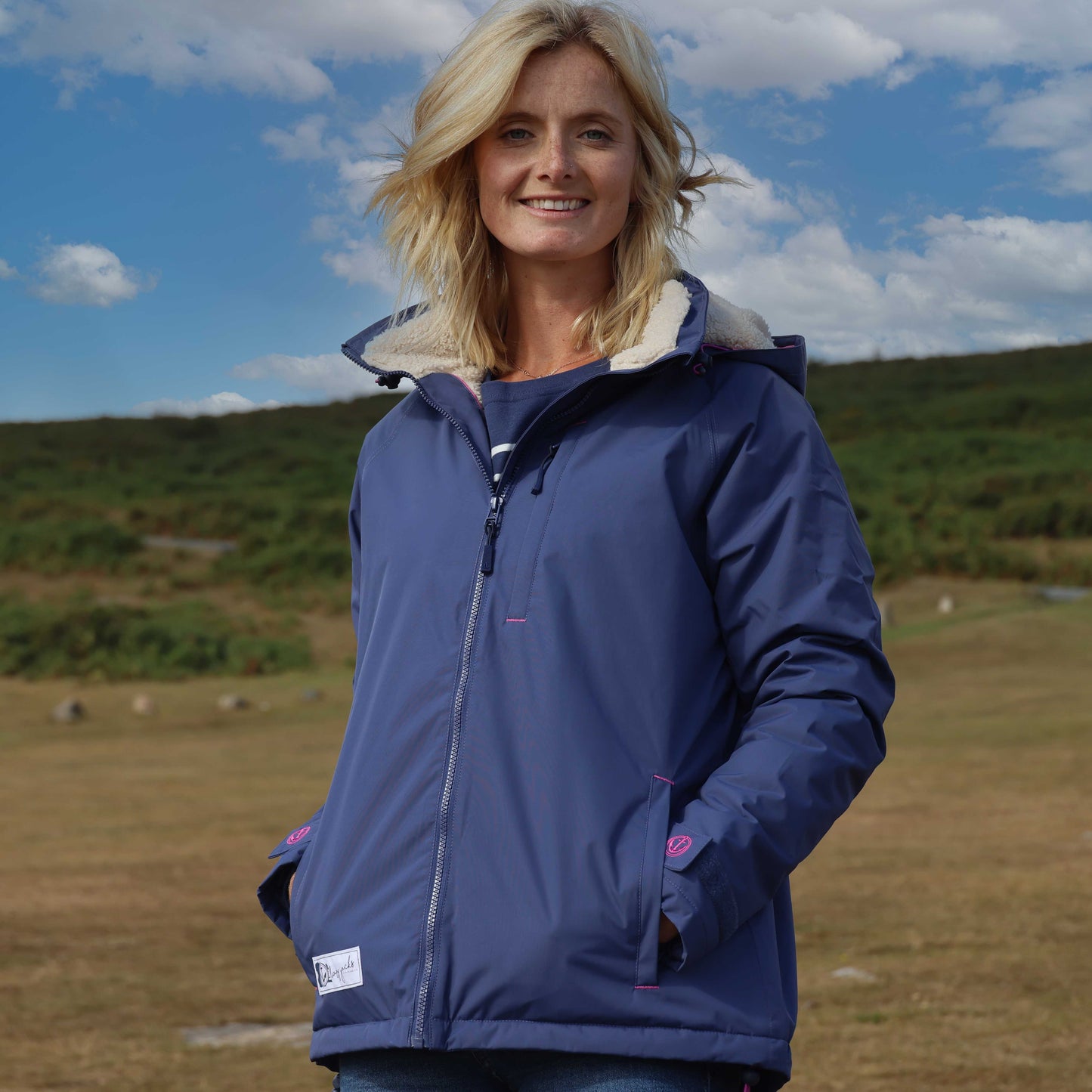 LJ158 - Snug Lined Coat - Twilight