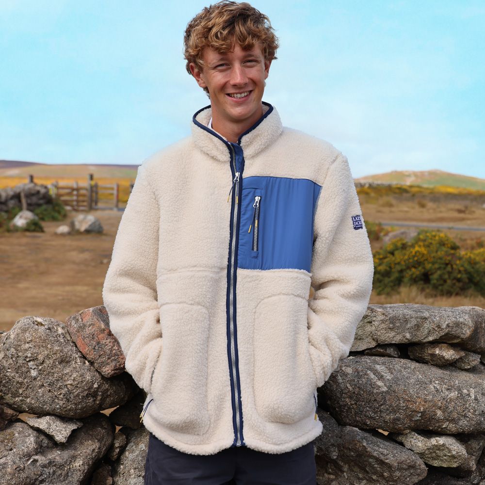 LJ851 - Men's Full Zip Sherpa - Oatmeal