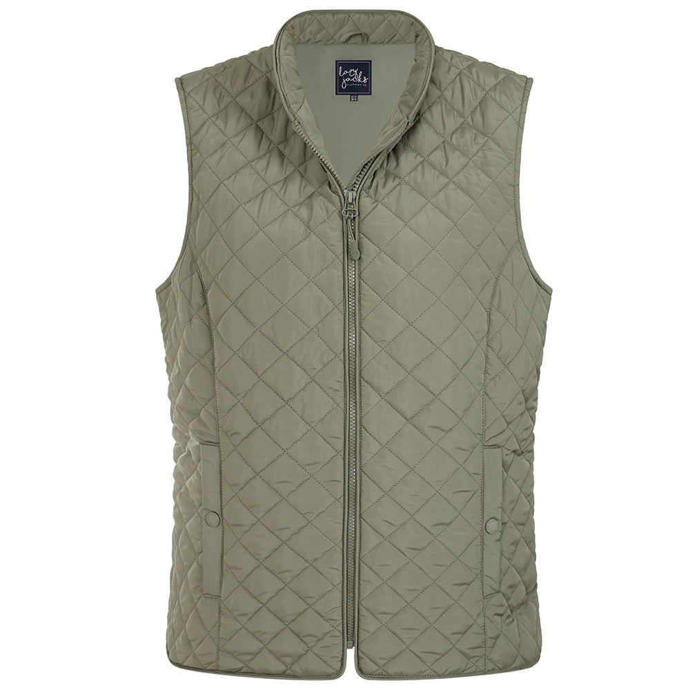 GL1 - Ladies Quilted Gilet - Khaki