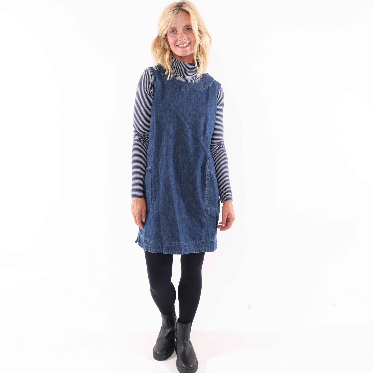 LJ519 - Ladies Denim Dress - Denim