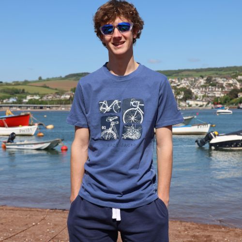 LJ15 - Men's Printed T-Shirt - Denim