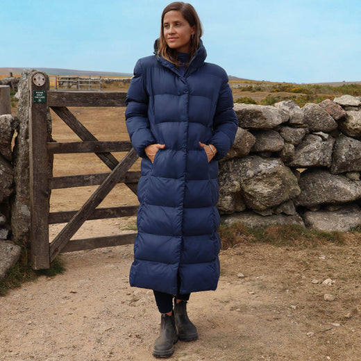 JK2 - Long Puffer Coat - Marine