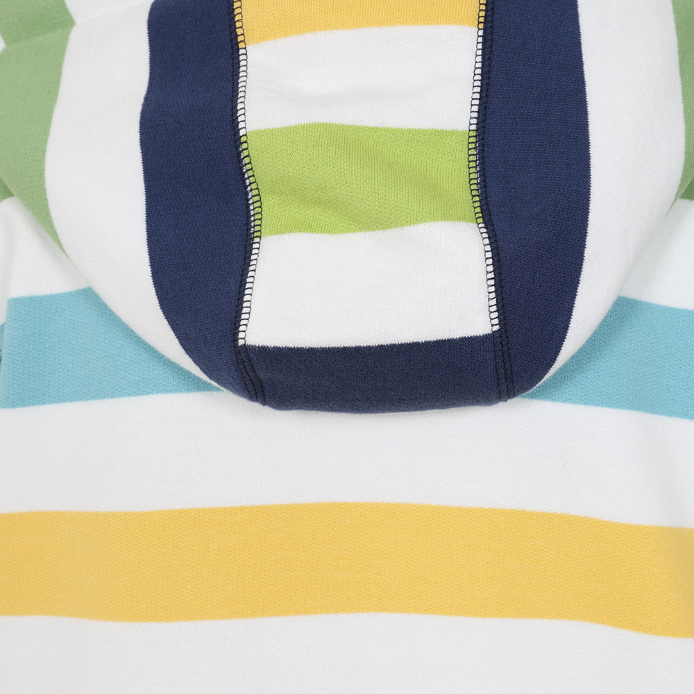 LJ101S - Ladies Stripe Full Zip Hoody - Greens