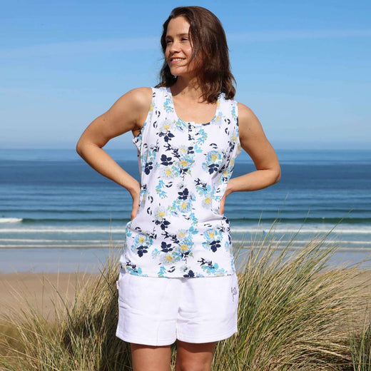 LJ110P - Ladies Printed Vest - Fleur