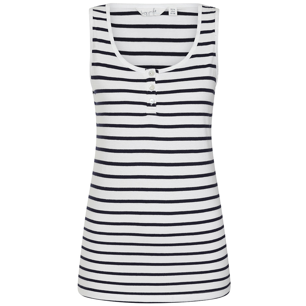 LJ110 - Ladies Cotton Cami - White