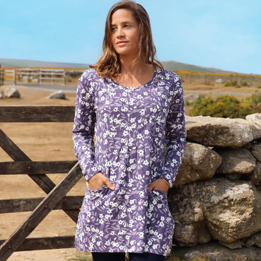 LJ114 - Ladies Printed Tunic - Bell Flowers
