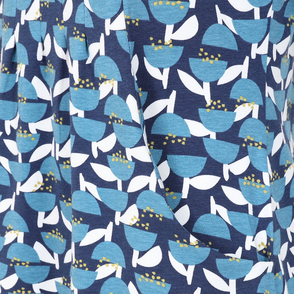 LJ114 - Ladies Printed Tunic - Bluebell