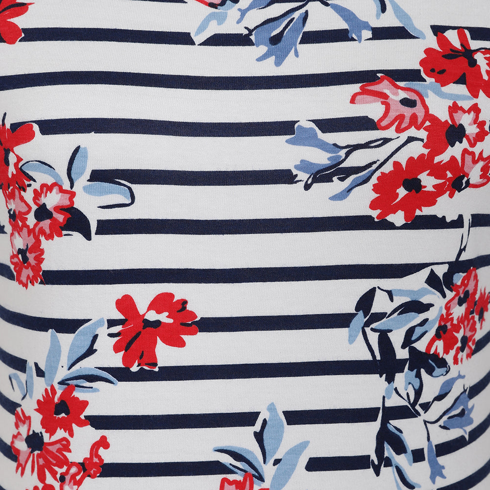 LJ115P - Ladies' Printed T-Shirt Dress - Meadow Red