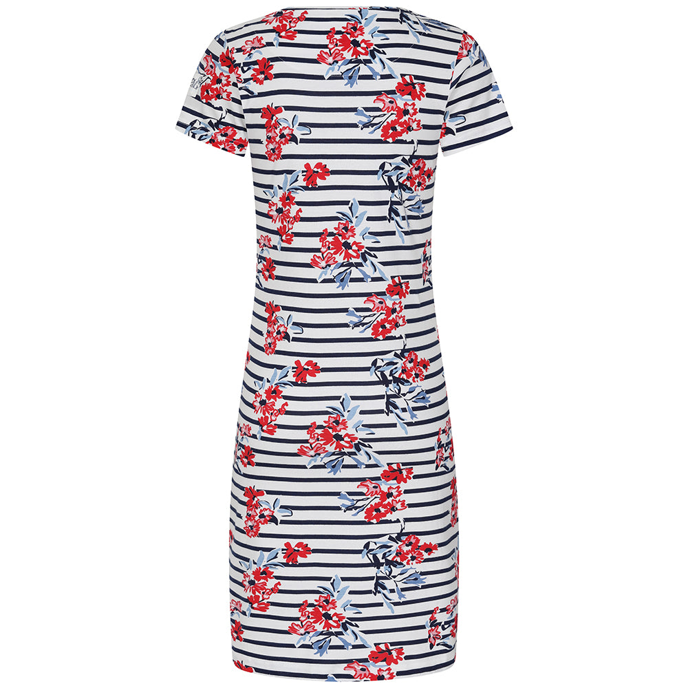 LJ115P - Ladies' Printed T-Shirt Dress - Meadow Red