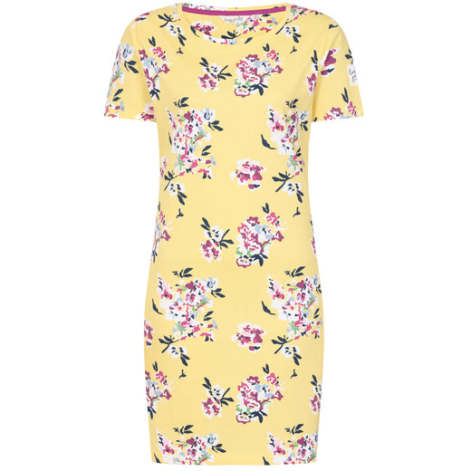 LJ115P - Patterned T-Shirt Dress - Wildflower