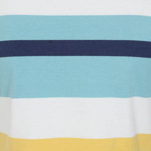 LJ115 - Striped T-Shirt Dress - Greens