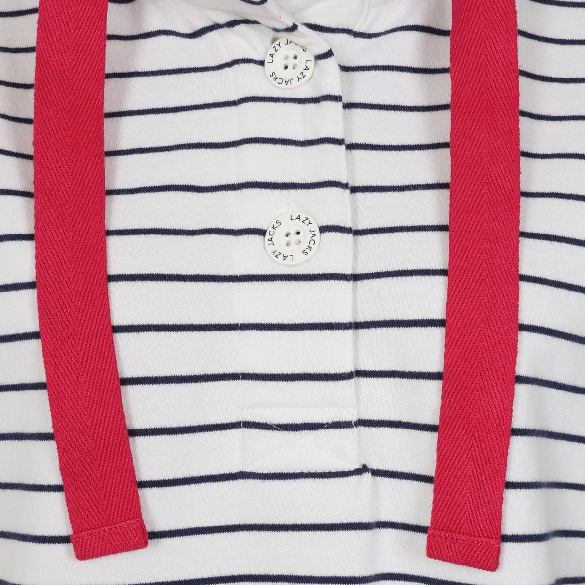 LJ14 - Ladies Button Neck Sweatshirt - White